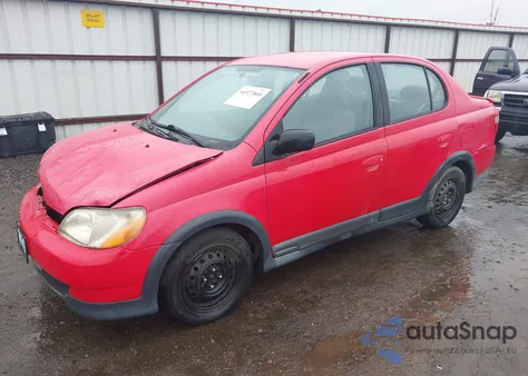 2002 Toyota Echo z USA, uszkodzony, nr VIN JTDBT123120243784